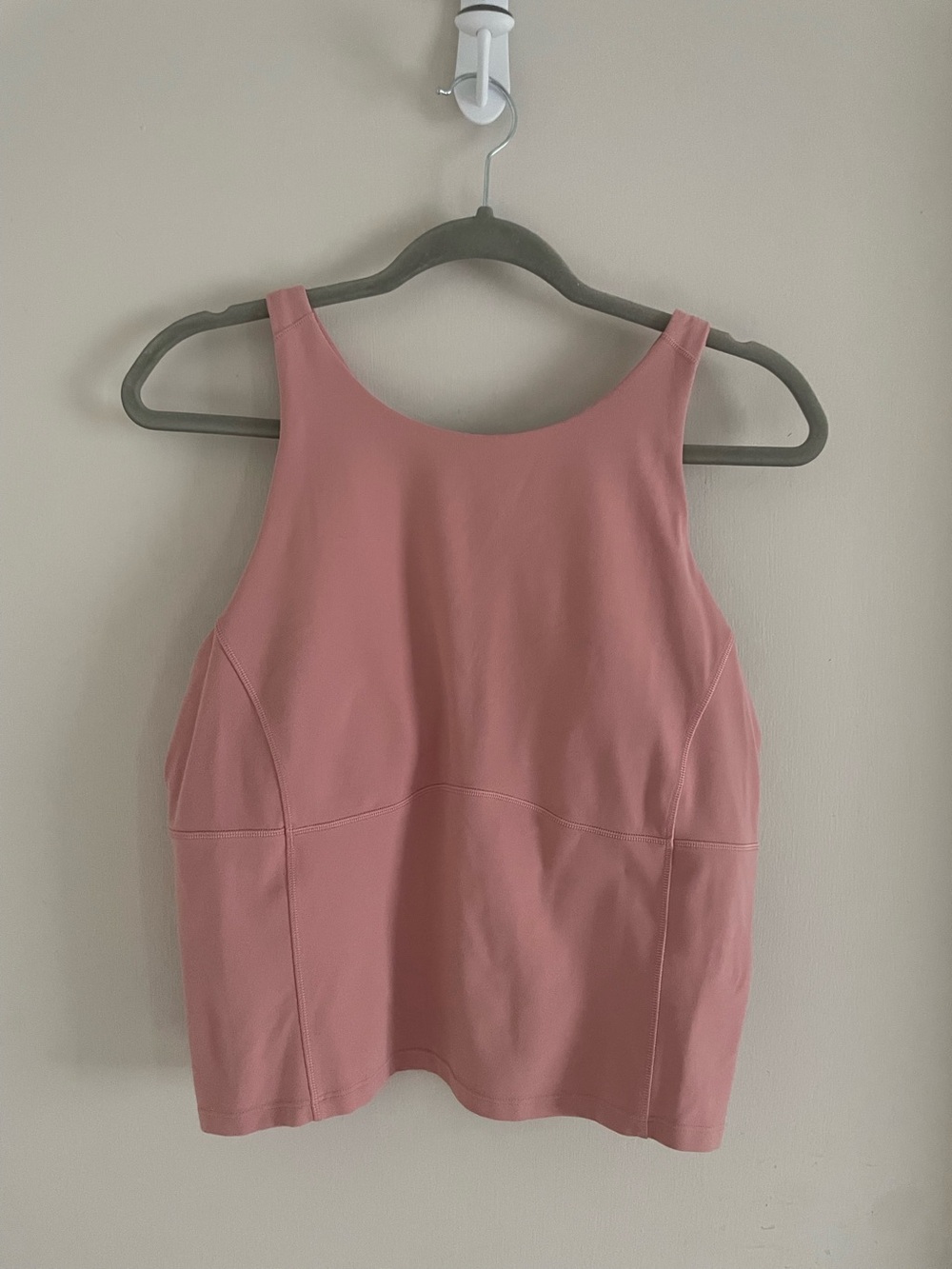 Lululemon Crossback Tank Crop Top Dusty Rose Pink Size 14 424